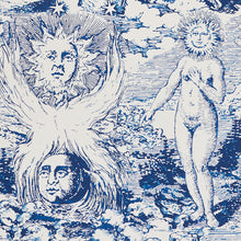 Load image into Gallery viewer, Schumacher Modern Toile Wallpaper 501042 / Indigo