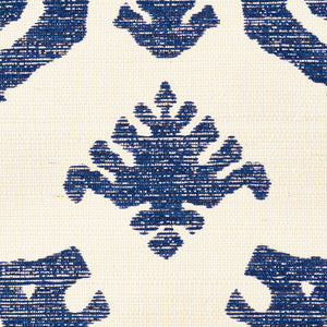 Schumacher Regalia Sisal Wallpaper 5010530 / Blue