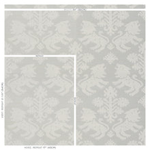 Load image into Gallery viewer, Schumacher Regalia Sisal Wallpaper 5010532 / Ivory On Silver