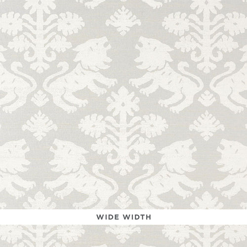 Schumacher Regalia Sisal Wallpaper 5010532 / Ivory On Silver