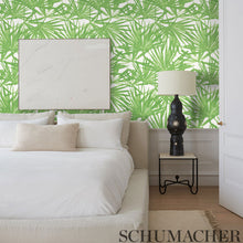 Load image into Gallery viewer, Schumacher Sunlit Palm Wallpaper 5010560 / Green