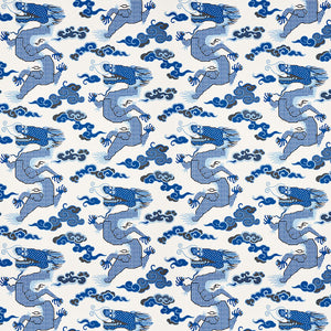Schumacher Magical Ming Dragon Wallpaper 5010600 / Porcelain