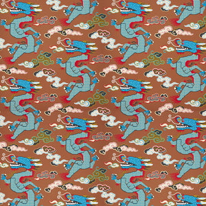Schumacher Magical Ming Dragon Wallpaper 5010602 / Brown