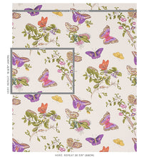 Load image into Gallery viewer, Schumacher Baudin Butterfly Wallpaper 5010692 / Purple