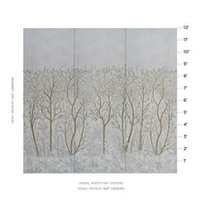Load image into Gallery viewer, Schumacher Brindille Golden Accented Panel Set Wallpaper 5010920 / Dove