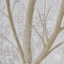Load image into Gallery viewer, Schumacher Brindille Gold Accented Panel Wallpaper 5010920 / Dove