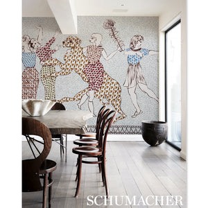 Schumacher The Golden Age Wallpaper 5011090 / Cyan Multi