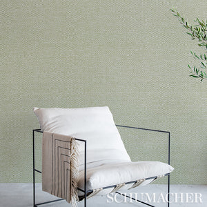 Schumacher Jubilee Paperweave Wallpaper 5011270 / Green