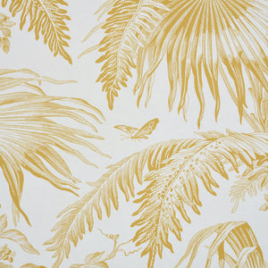 Schumacher Toile Tropique Wallpaper 5011480 / Gold
