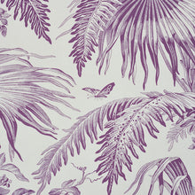 Load image into Gallery viewer, Schumacher Toile Tropique Wallpaper 5011482 / Purple