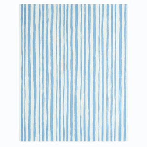 Schumacher Sketched Stripe Wallpaper 5011541 / Blue