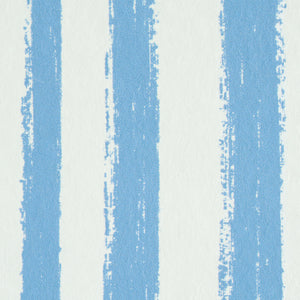 Schumacher Sketched Stripe Wallpaper 5011541 / Blue