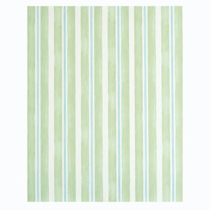 Schumacher Watercolor Stripe Wallpaper 5011570 / Leaf