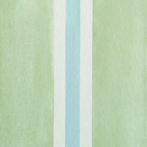 Schumacher Watercolor Stripe Wallpaper 5011570 / Leaf