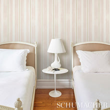 Load image into Gallery viewer, Schumacher Watercolor Stripe Wallpaper 5011570 / Leaf