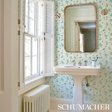 Load image into Gallery viewer, Schumacher Maryam Vine Wallpaper 5011600 / Peacock