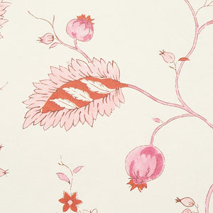 Schumacher Maryam Vine Wallpaper 5011602 / Pink & Red