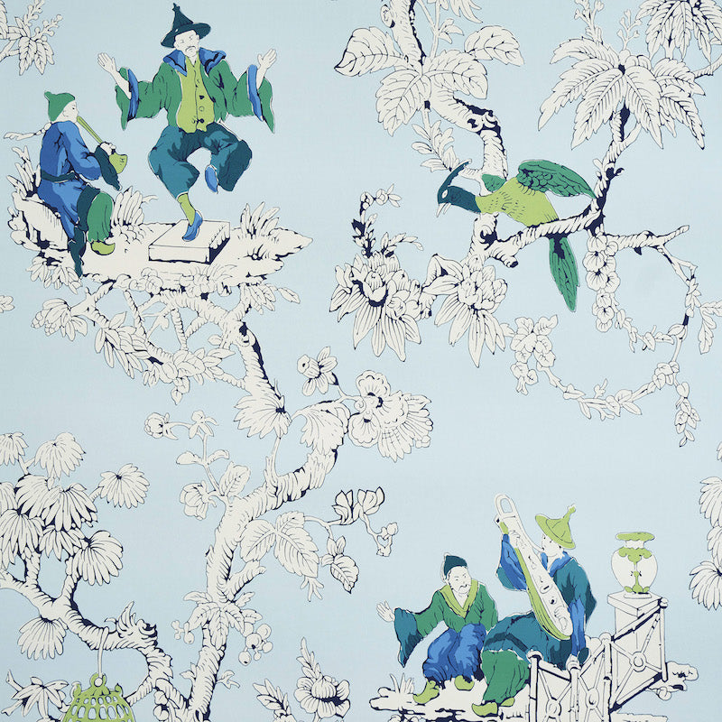 Antique Chinoiserie Wallpaper Illustration Digital Download - Etsy