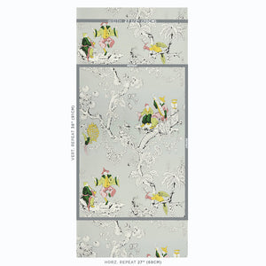 Schumacher Chinoiserie Moderne Wallpaper 5011652 / Soft Grey