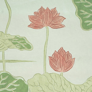 Schumacher Kireina Lotus Wallpaper 5011690 / Coral Ivory
