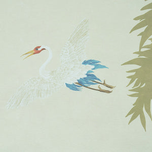 Schumacher Yashinoki Crane Wallpaper 5011701 / Willow