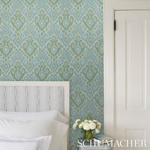 Load image into Gallery viewer, Schumacher Dedra Damask Wallpaper 5011762 / Sand &amp; Grey