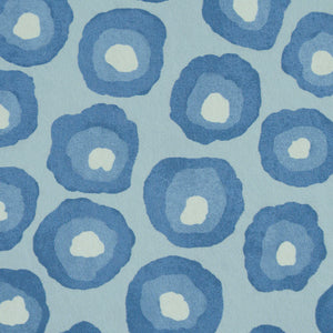 Schumacher Annabel Warp Print Wallpaper 5011771 / Blue