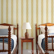 Load image into Gallery viewer, Schumacher Sequoia Stripe Sisal Wallpaper 5011810 / Russet