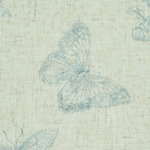 Schumacher Baudin Butterfly Linen Wallpaper 5011831 / Blue