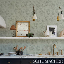 Load image into Gallery viewer, Schumacher Baudin Butterfly Linen Wallpaper 5011832 / Natural