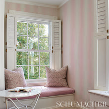 Load image into Gallery viewer, Schumacher Edwin Stripe Narrow Wallpaper 5011865 / Slate