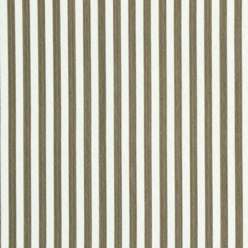 Schumacher Edwin Stripe Narrow Wallpaper 5011879 / Mushroom