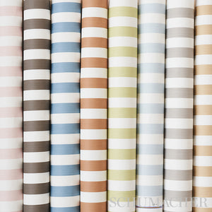 Schumacher Edwin Stripe Medium Wallpaper 5011893 / Butternut