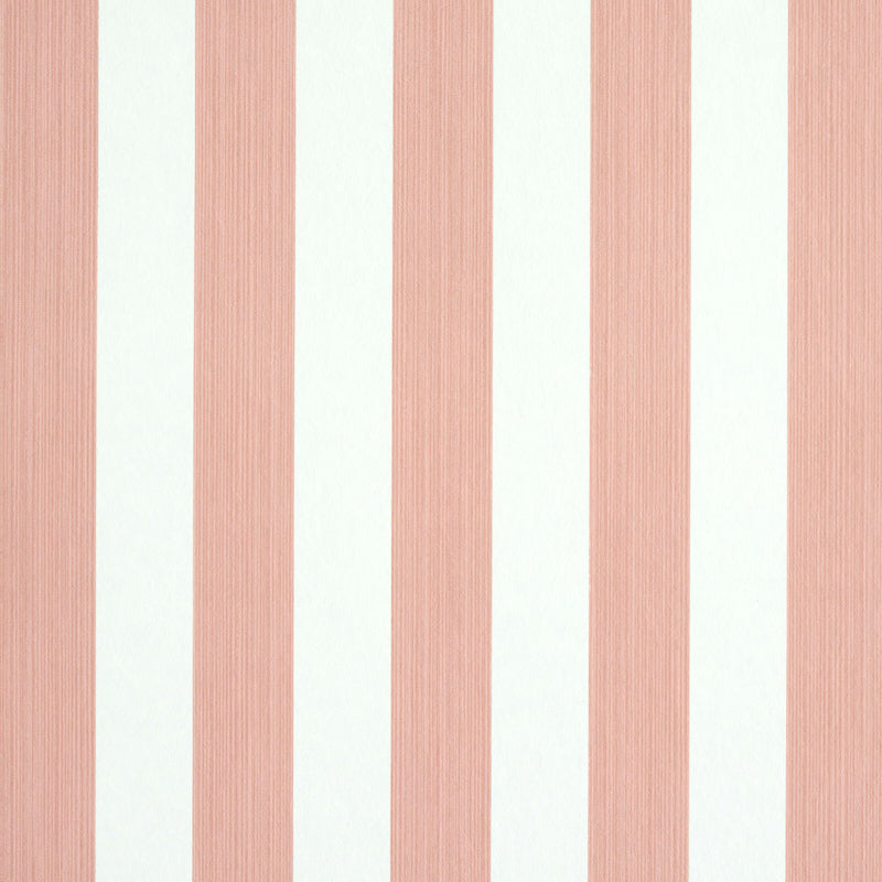 Schumacher Edwin Stripe Medium Wallpaper 5011895 / Pink