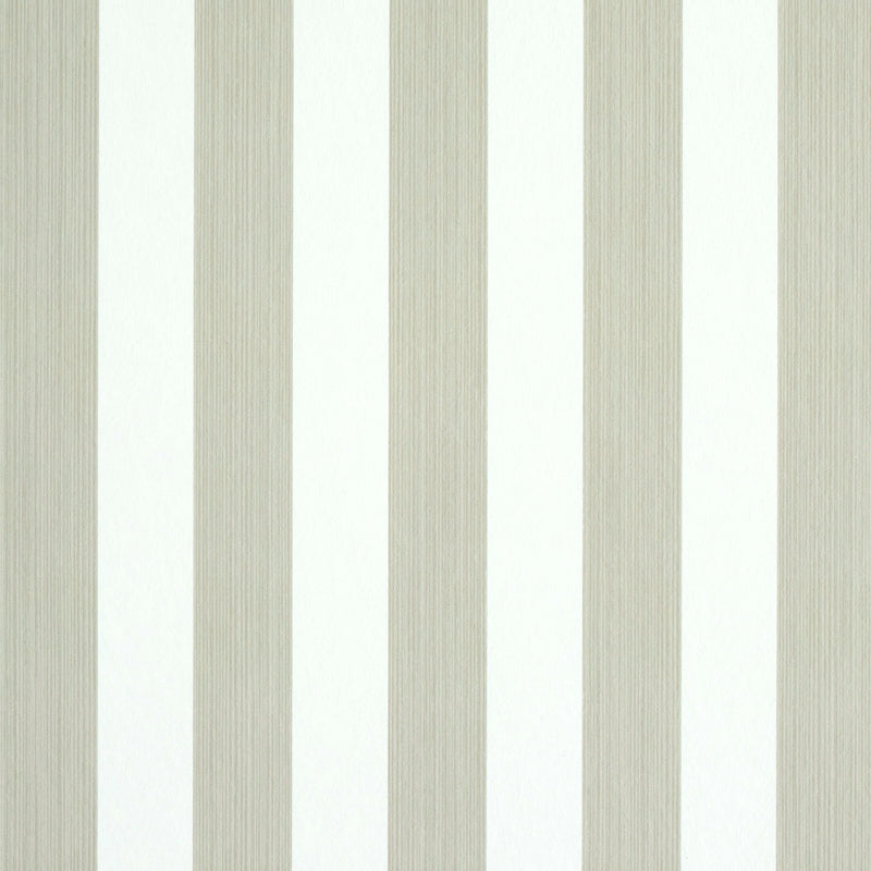 Schumacher Edwin Stripe Medium Wallpaper 5011898 / Linen
