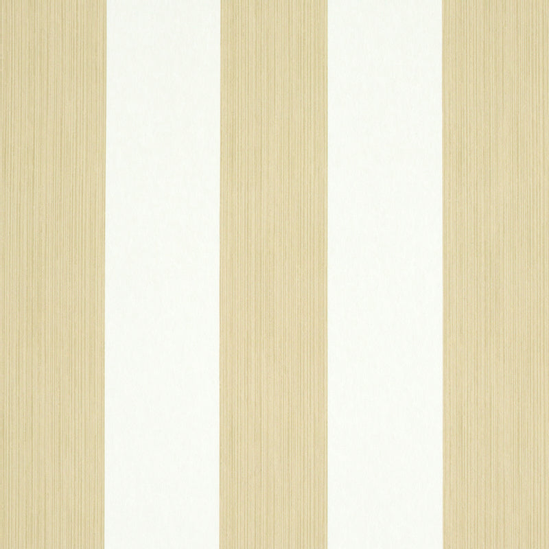 Schumacher Edwin Stripe Wide Wallpaper 5011911 / Sand