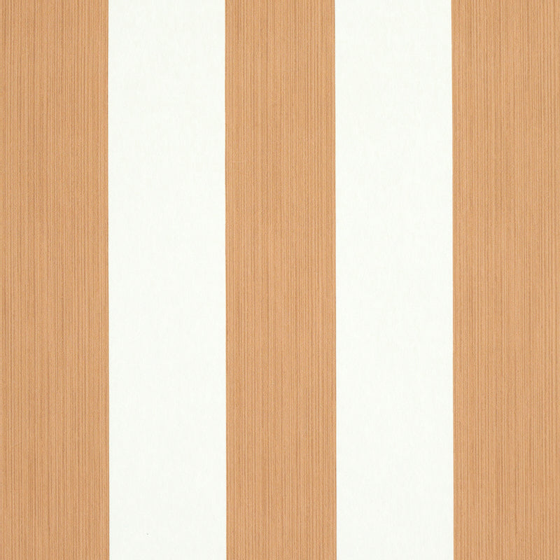 Schumacher Edwin Stripe Wide Wallpaper 5011913 / Butternut