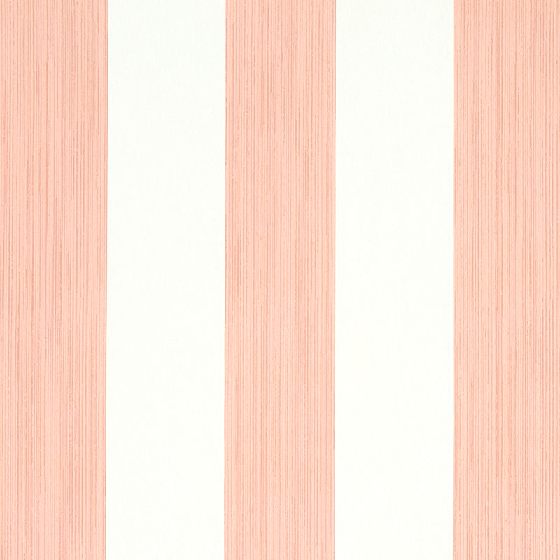 Schumacher Edwin Stripe Wide Wallpaper 5011915 / Pink
