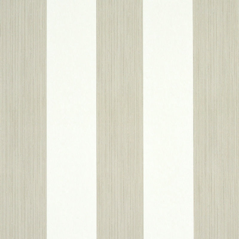 Schumacher Edwin Stripe Wide Wallpaper 5011918 / Linen