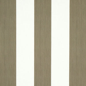 Schumacher Edwin Stripe Wide Wallpaper 5011919 / Mushroom