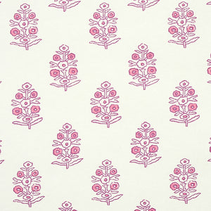 Schumacher Aditi Wallpaper 5011932 / Pink