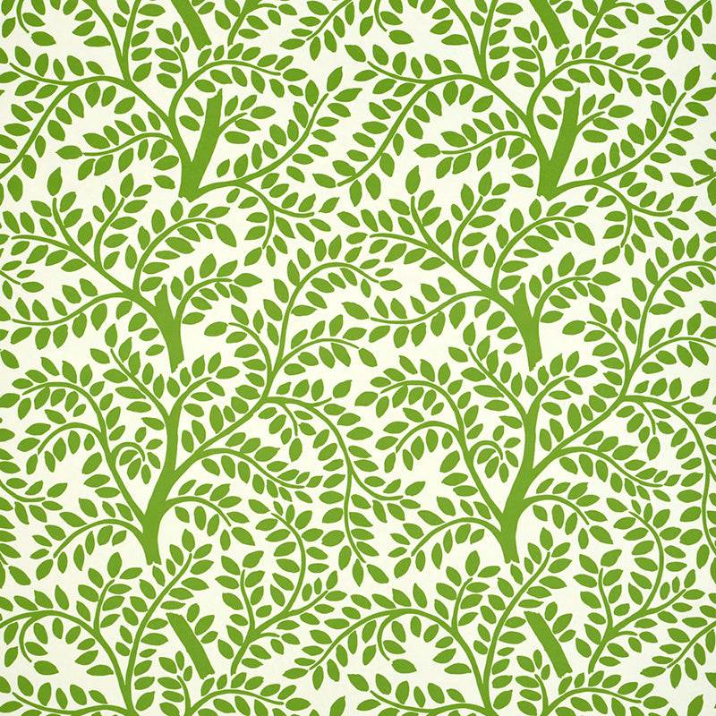 Schumacher Temple Garden II Wallpaper Green | Fabric Bistro