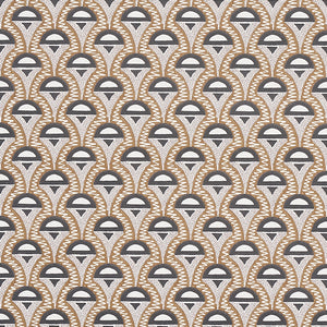 Schumacher Abelino Wallpaper 5012080 / Camel & Black