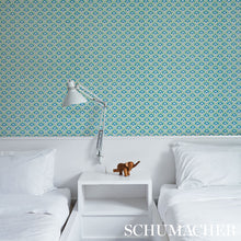 Load image into Gallery viewer, Schumacher Abelino Wallpaper 5012082 / Green &amp; Peacock