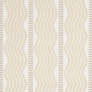 Schumacher Sina Stripe Wallpaper 5012121 / Sand