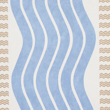 Load image into Gallery viewer, Schumacher Sina Stripe Wallpaper 5012122 / Blue
