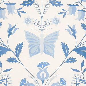 Schumacher Orla Panel Wallpaper 5012151 / Blue
