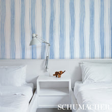 Load image into Gallery viewer, Schumacher Tracing Stripes Wallpaper 5012170 / Sky