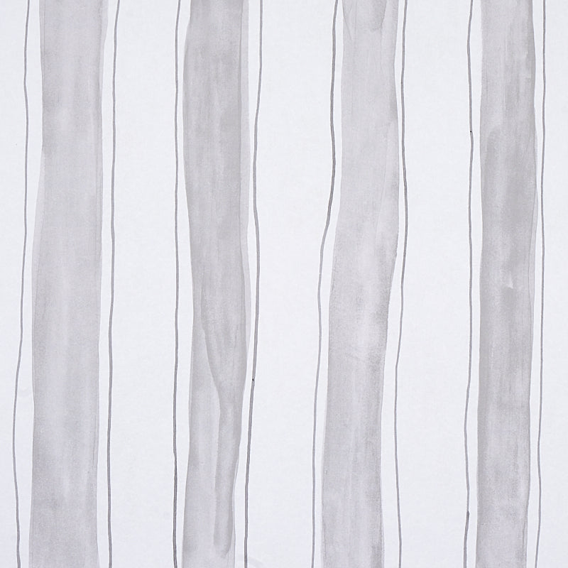 Schumacher Tracing Stripes Wallpaper 5012171 / Grey