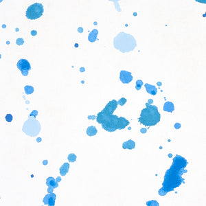 Schumacher Ink Splash Wallpaper 5012181 / Blue
